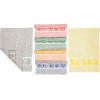 Set 6 CAMILLA towels in cotton sponge