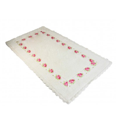Flora bathroom rug resinated various sizes
