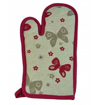 Farfalle mitaine de four 32 X 17 cm.