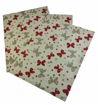 Farfalle Serviettes de cuisine 50 x 70 cm 3 PCs nr