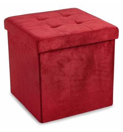 Récipient de pouf plaine DE VELVET