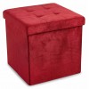 VELVET plain pouf container