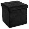 VELVET plain pouf container