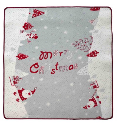 Christmas rug resined bordered SANTA CLAUS