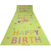 Alfombra Lane feliz cumpleaños mariposa