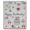 Carpet event happy birthday SILUETTE 100X121 cm.