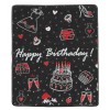 Carpet event happy birthday SILUETTE 100X121 cm.