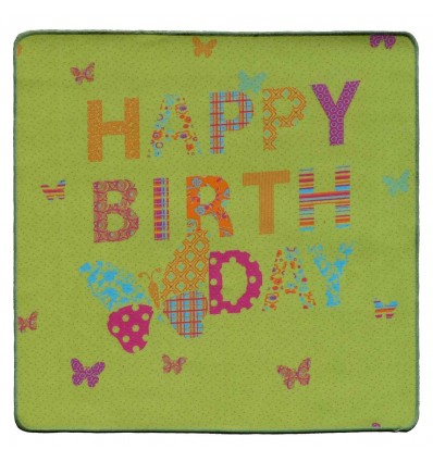 Tappeto evento buon compleanno SILUETTE 100X121 cm.