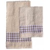 Pied de poule pair of towels