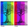 Beach towel jacquard LIFE TREE 90x160 cm.