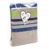 Toile de mer FOUTA pour LETTINO 75x195 cm. avec oreiller KENYA