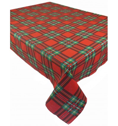 Mantel cuadrado y rectangular impreso de algodón ESCOCIA