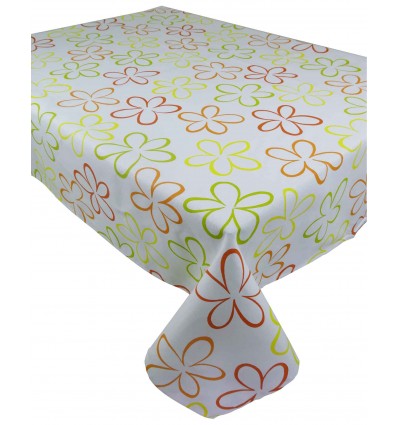 Quadratische und rechteckige Baumwolle bedruckte Tischdecke FIORELLONE COLORS