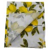 Square and rectangular tablecloth lemon cotton