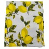 Square and rectangular tablecloth lemon cotton