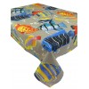 Square and rectangular tablecloth cotton FISH