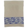 Pair of towels and bath towel in cotton sponge PESCIOLINI