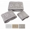 Amore cuori Ensemble 3 PCs. Serviettes éponge