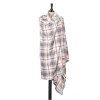 Forro polar estilo tartán plaid 130x160 cm KROS