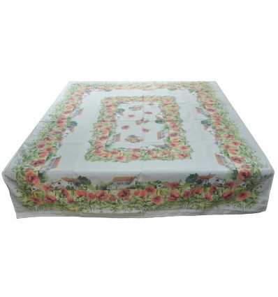 Digital print tablecloth placed CASALE