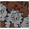 Felpuerto rectangular de coco cm. 40X70 GATO ALEGRE