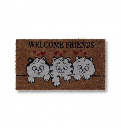 Felpuerto rectangular de coco cm. 40X70 GATO ALEGRE