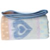 Coperta misto lana double face CUORI