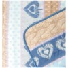 Coperta misto lana double face CUORI