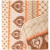 Coperta misto lana double face CUORI