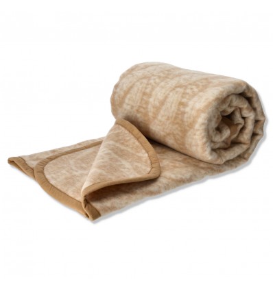 Coperta misto lana double face TRECCE