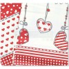 Furnishing towel covering HANGING HEARTS