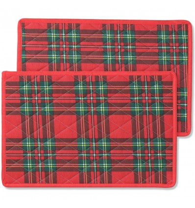Sets de table américains nr 2 pièces de 33X50 cm. JACK ÉCOSSAIS