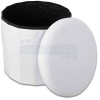 Pouf conteneur éco-cuir ROTONDO