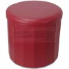 Pouf conteneur éco-cuir ROTONDO