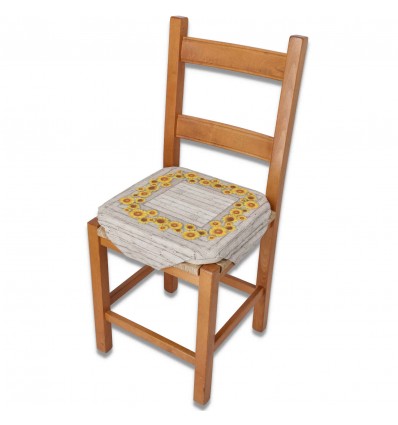 Unremovable chair cushion with wave TURNSOLE fins digital print