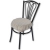Melange Runde Jacquard Kissen mit Herz