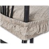 Melange Runde Jacquard Kissen mit Herz