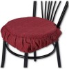 Melange Runde Jacquard Kissen mit Herz