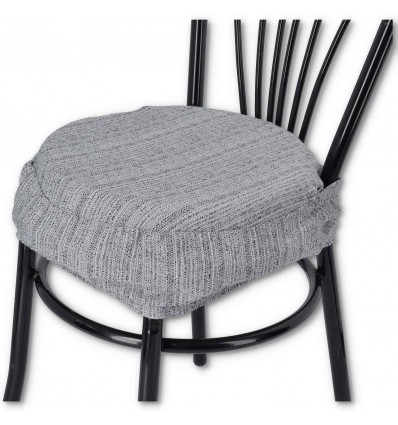 Melange Runde Jacquard Kissen mit Herz