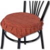 Melange Runde Jacquard Kissen mit Herz