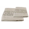 Amore cuori pair of terrycloth towels