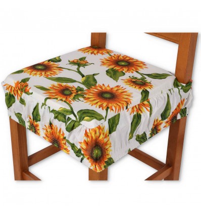 Gransole Housse pour coussins de chaise avec bande élastique