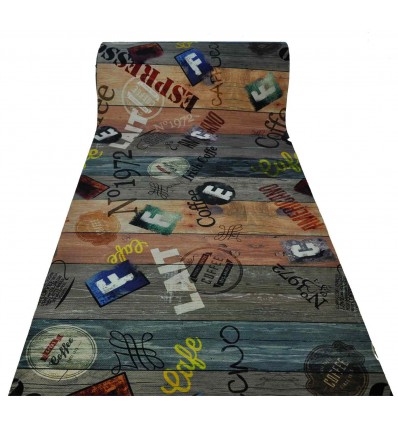 Vintage digital printing to CUT kitchen rug