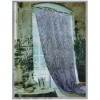 Semi-transparent curtain for interior French doors FIORI