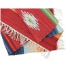 KILIM rug with fringes