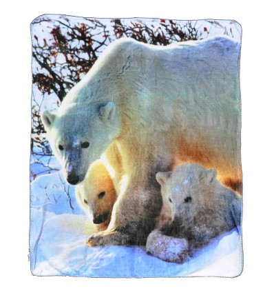 Bear Digital Lamm-wolle Plaid 130 x 160 cm