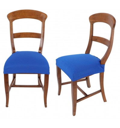 Italiano Paire de housses de chaises siège