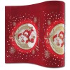Large red Christmas carpet 100x71 cm. GLASS BALL
