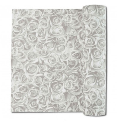 Tapis de mariage avec film 1 mètre de large ROSE BIANCHE