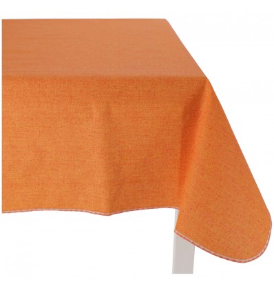 Panama resinated 160 cm round tablecloth.